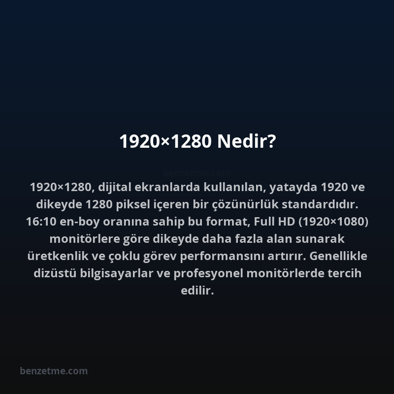 1920×1280 Nedir?