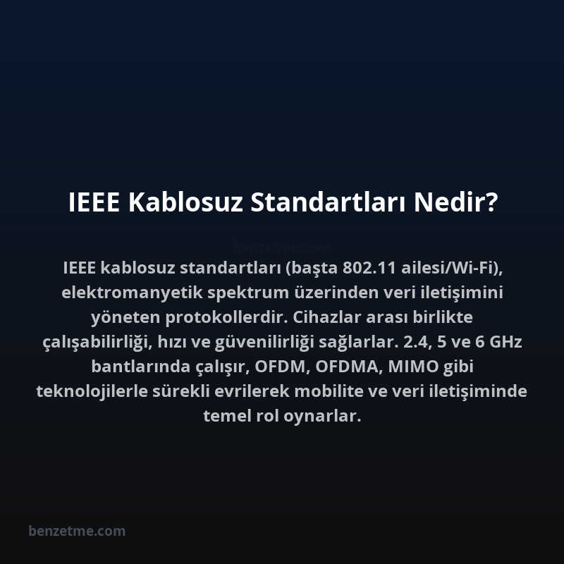 IEEE Kablosuz Standartları Nedir?