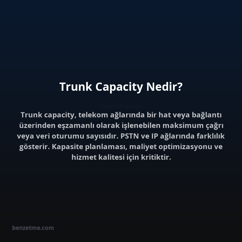 Trunk Capacity Nedir?