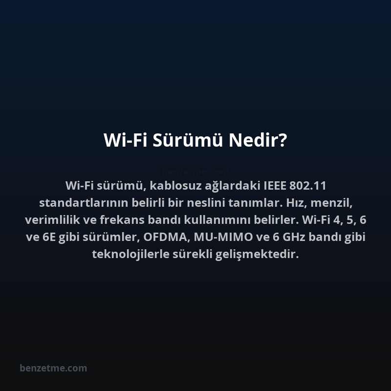 Wi-Fi Sürümü Nedir?