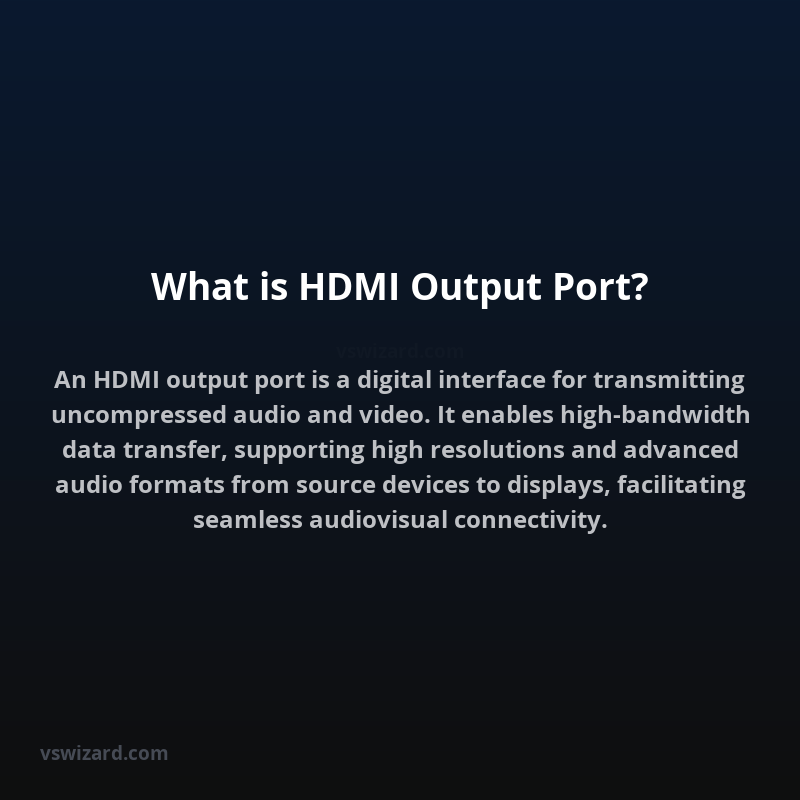 What is HDMI Output Port?