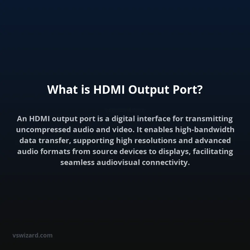 What is HDMI Output Port?
