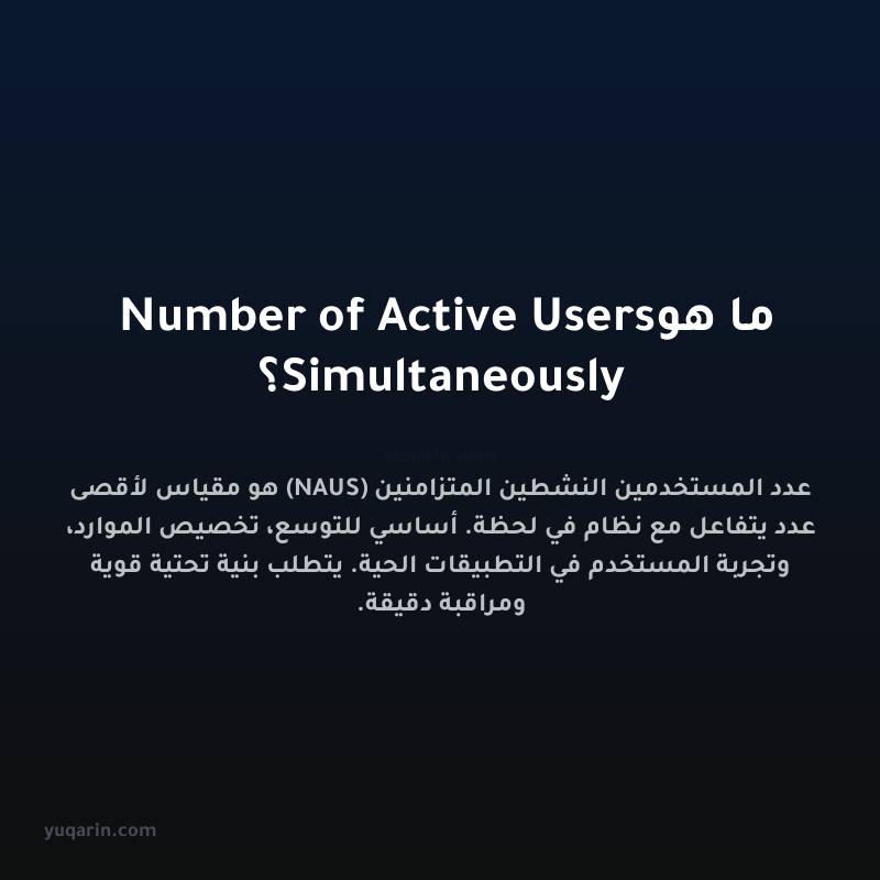 ما هو Number of Active Users Simultaneously؟