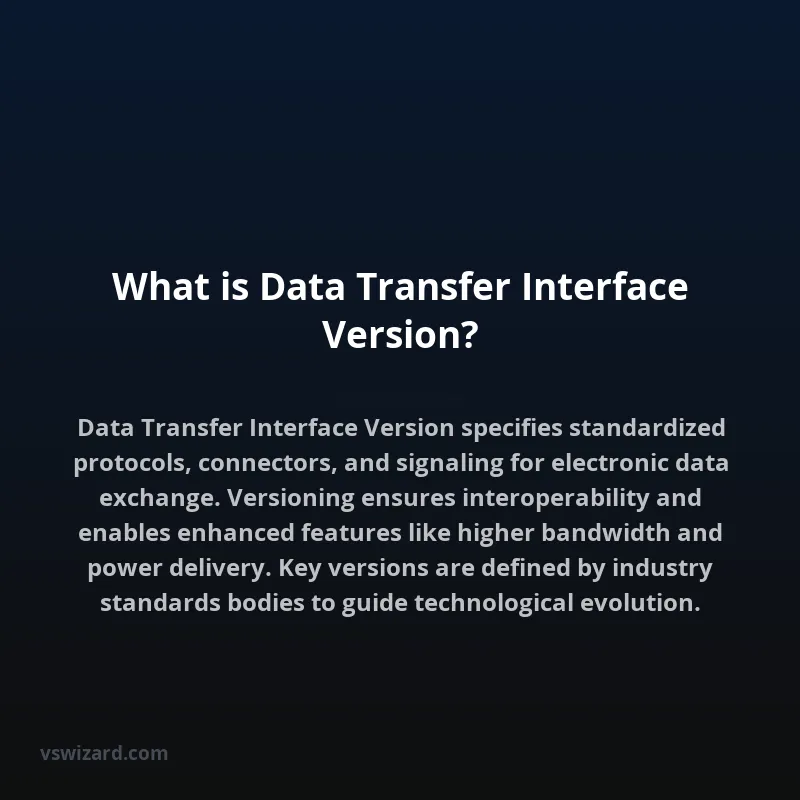 What is Data Transfer Interface Version?