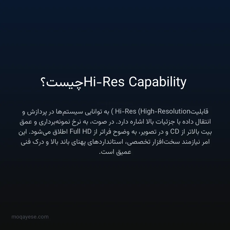 Hi-Res Capability چیست؟