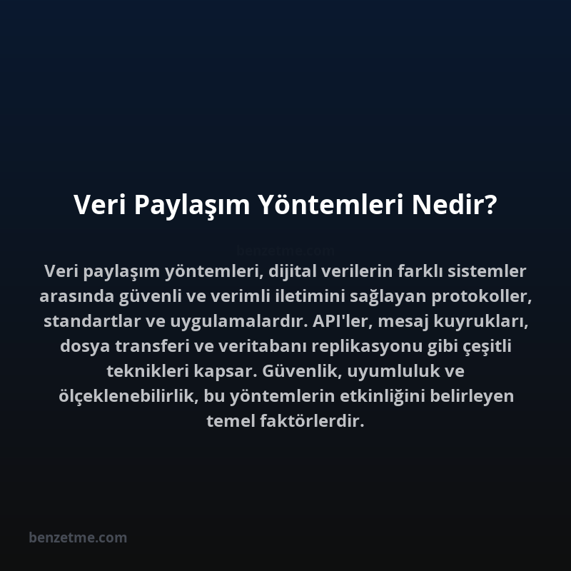 Veri Paylaşım Yöntemleri Nedir?