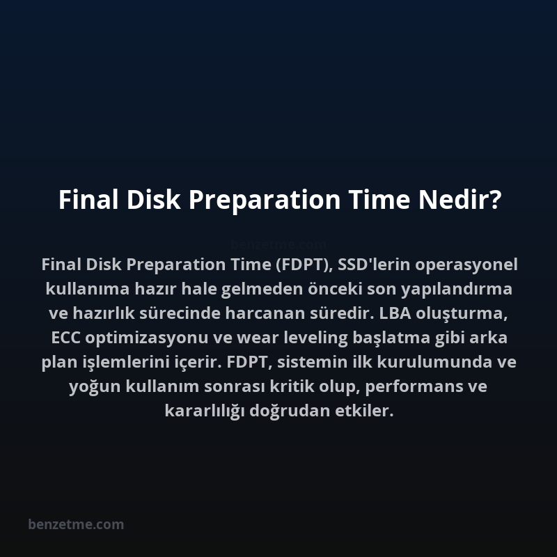 Final Disk Preparation Time Nedir?