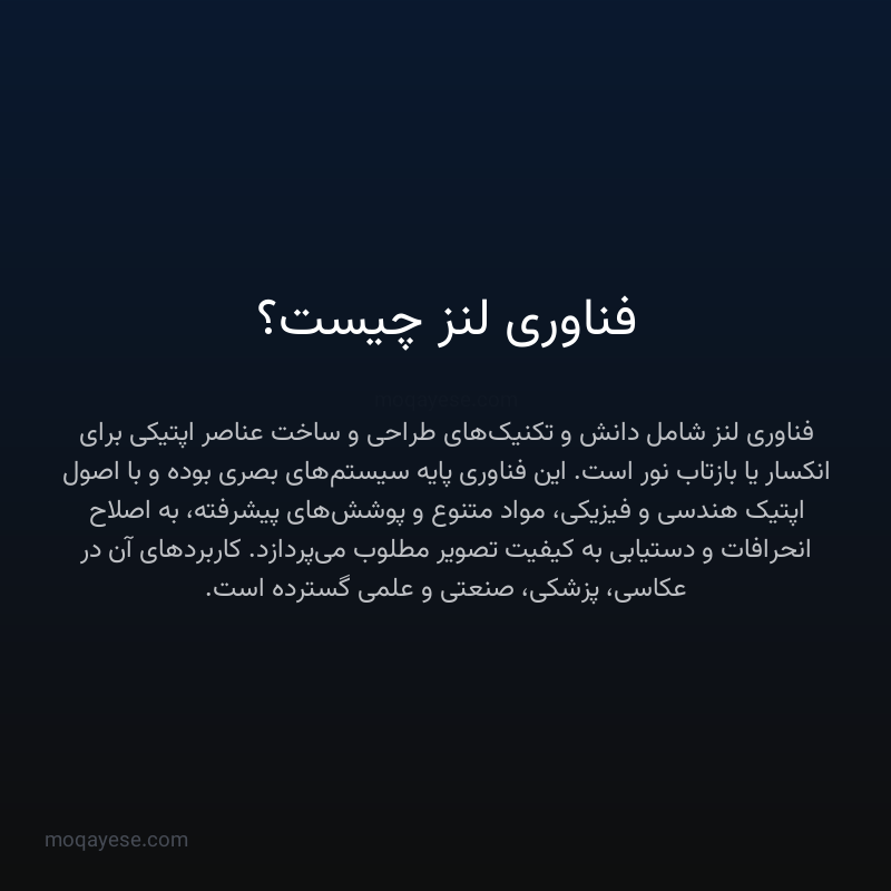 فناوری لنز چیست؟