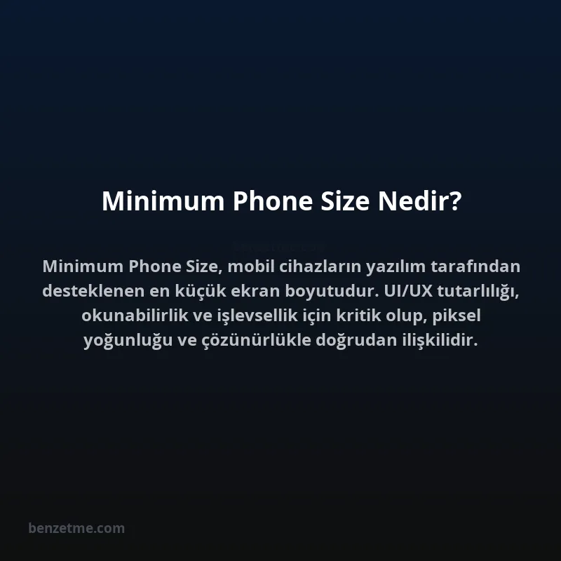 Minimum Phone Size Nedir?