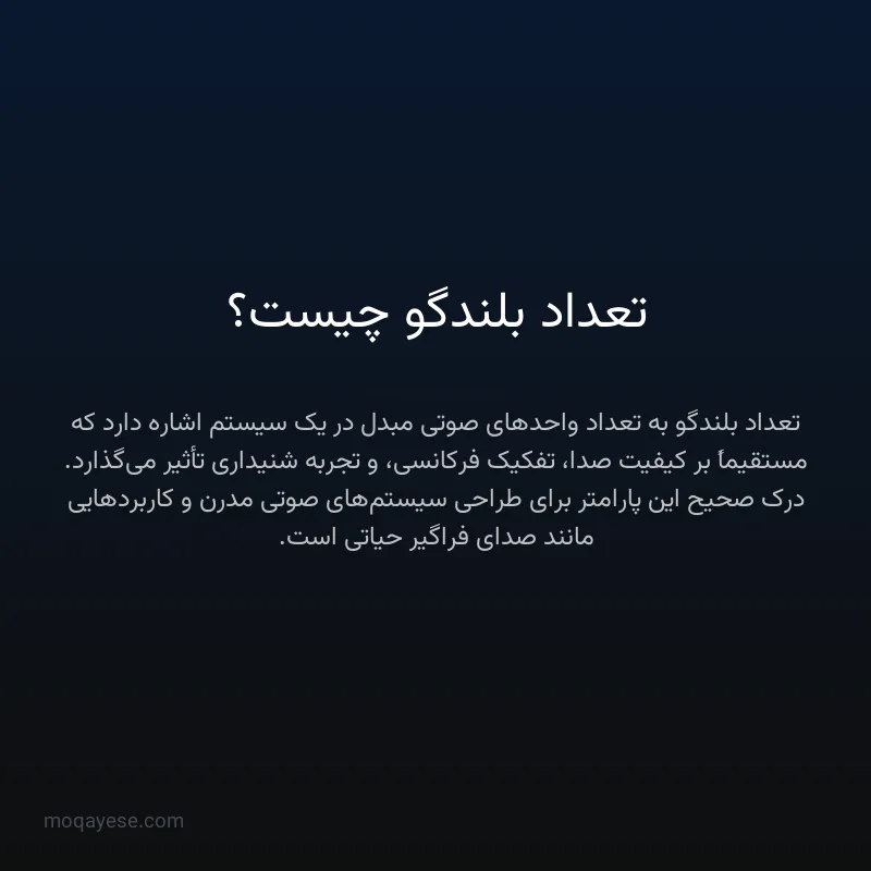 تعداد بلندگو چیست؟
