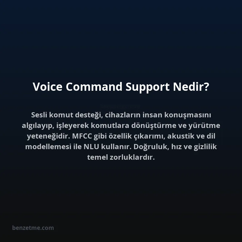 Voice Command Support Nedir?