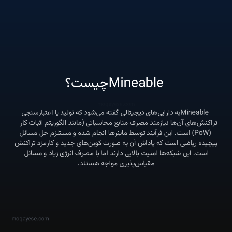 Mineable چیست؟