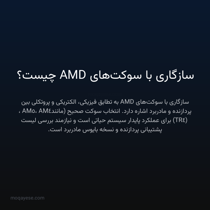 سازگاری با سوکت‌های AMD چیست؟