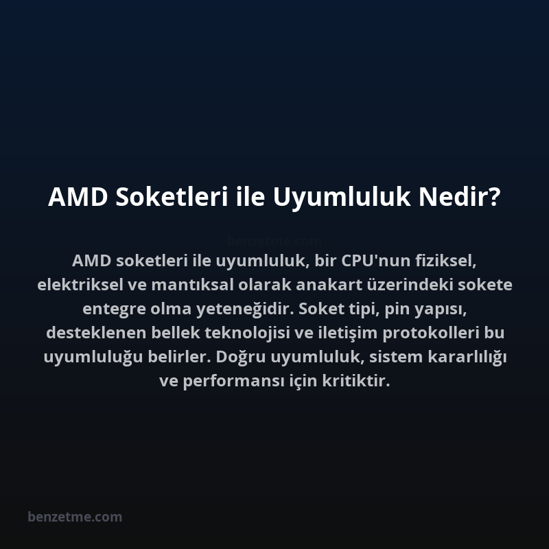 AMD Soketleri ile Uyumluluk Nedir?