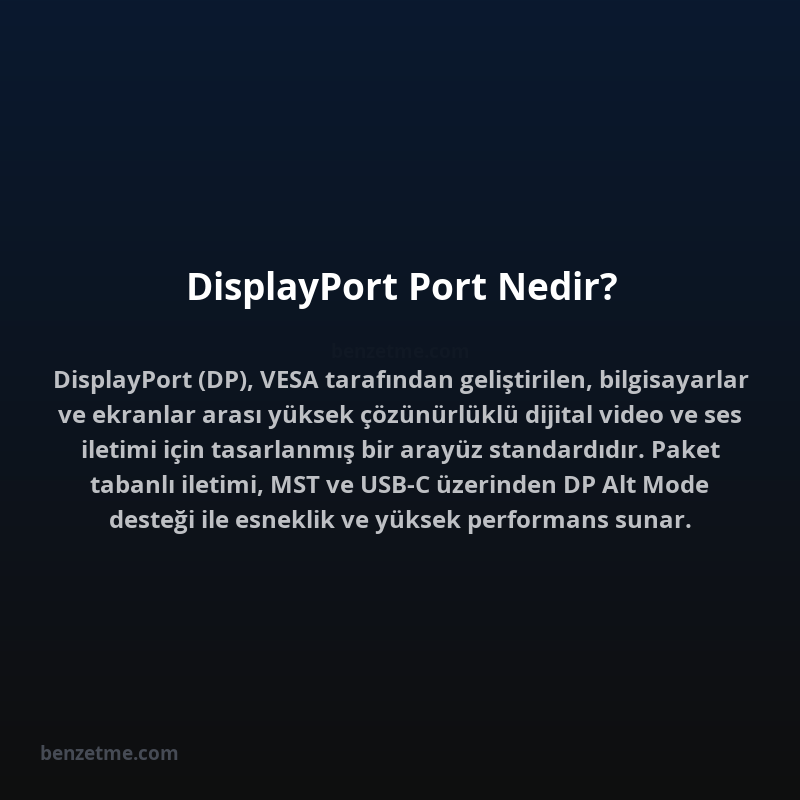 DisplayPort Port Nedir?