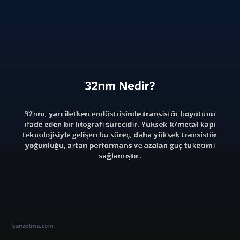 32nm Nedir?