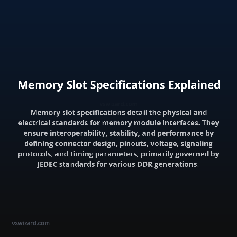 Memory Slot Specifications Explained