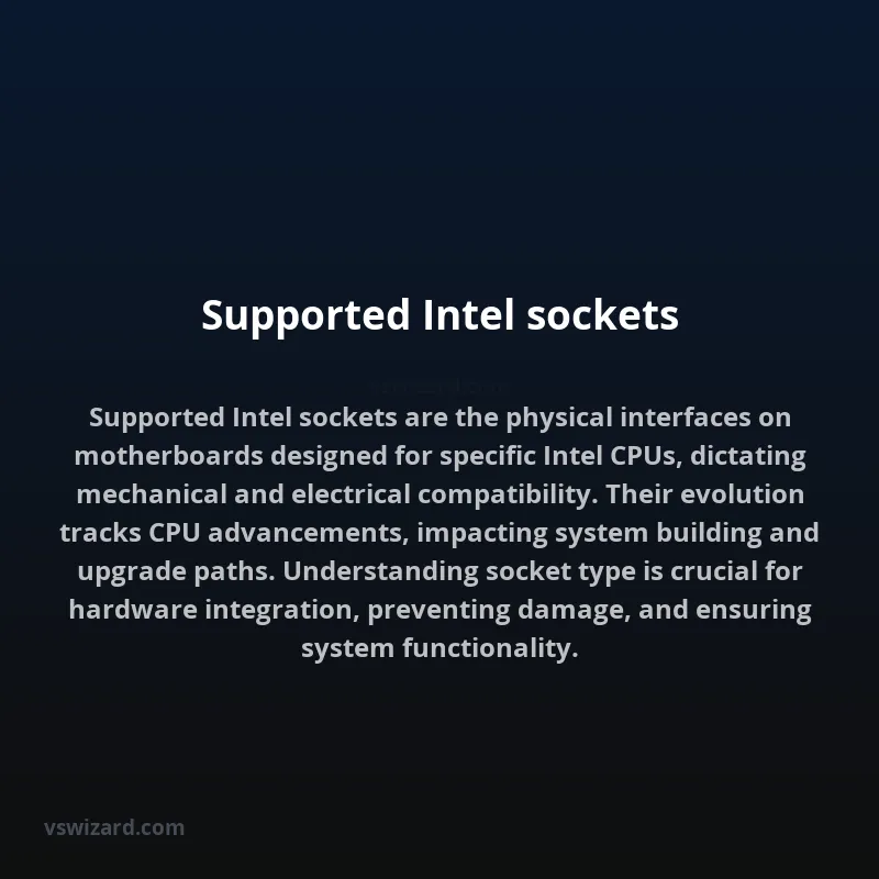 Supported Intel sockets