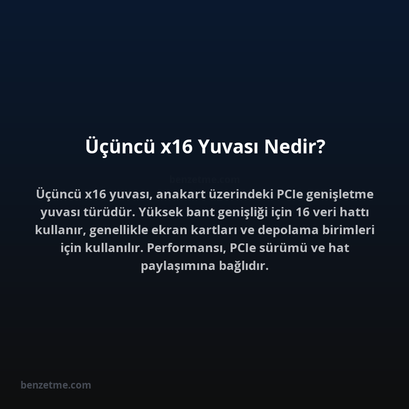 Üçüncü x16 Yuvası Nedir?