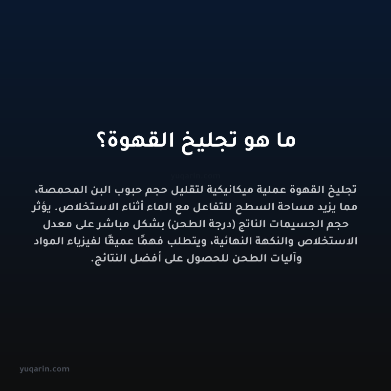 ما هو تجليخ القهوة؟