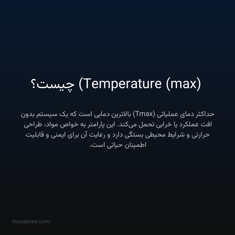 Temperature (max) چیست؟