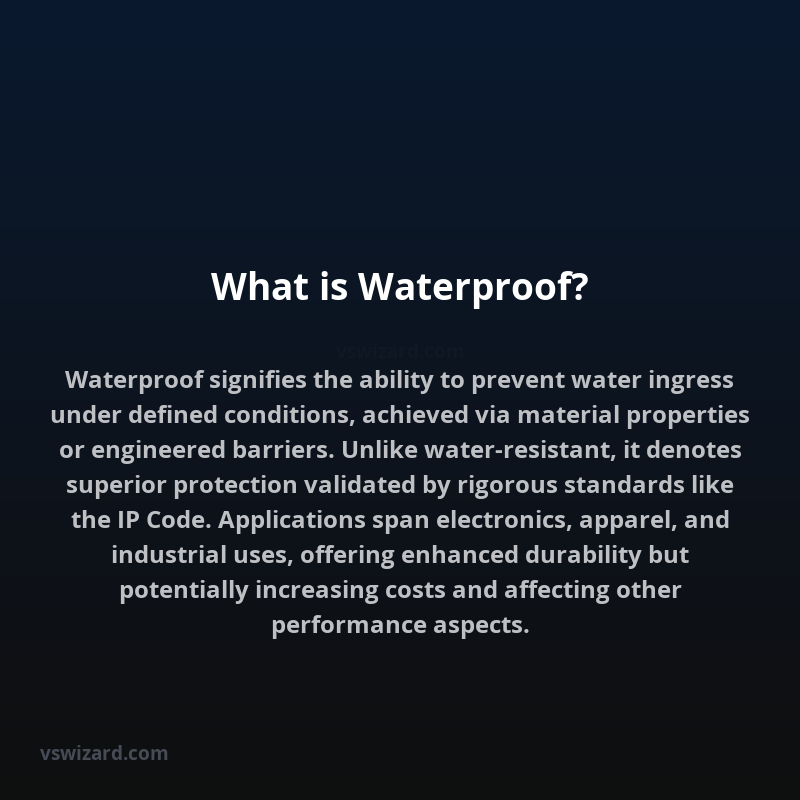 What is Waterproof?