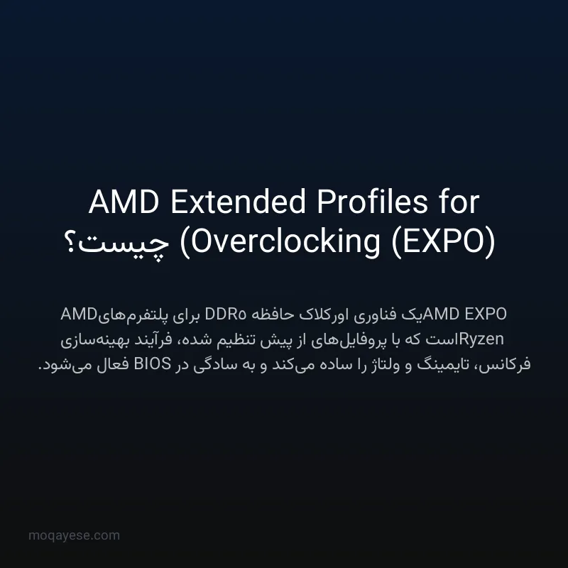 AMD Extended Profiles for Overclocking (EXPO) چیست؟