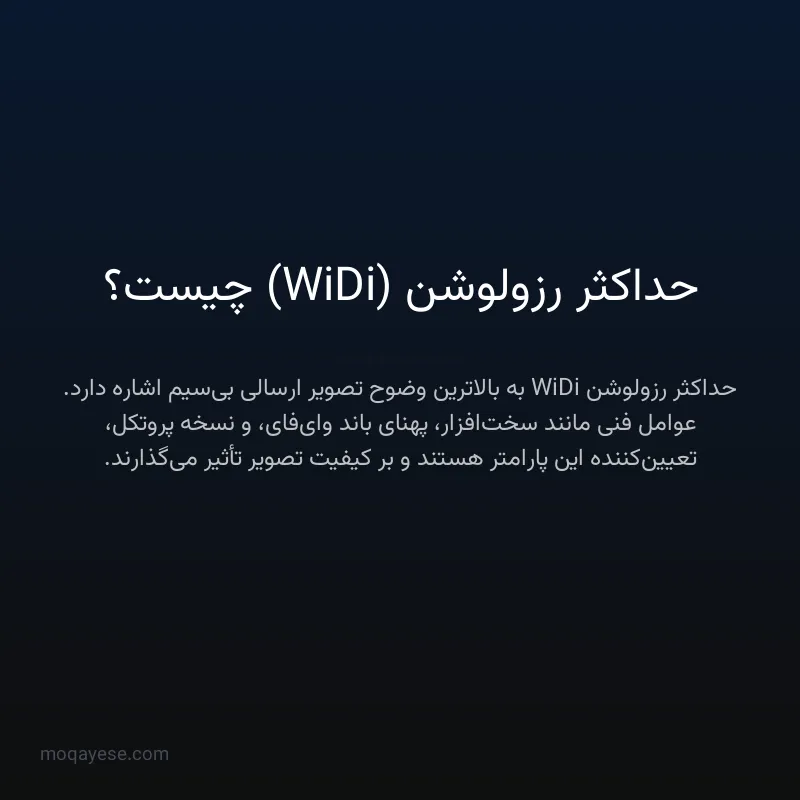 حداکثر رزولوشن (WiDi) چیست؟