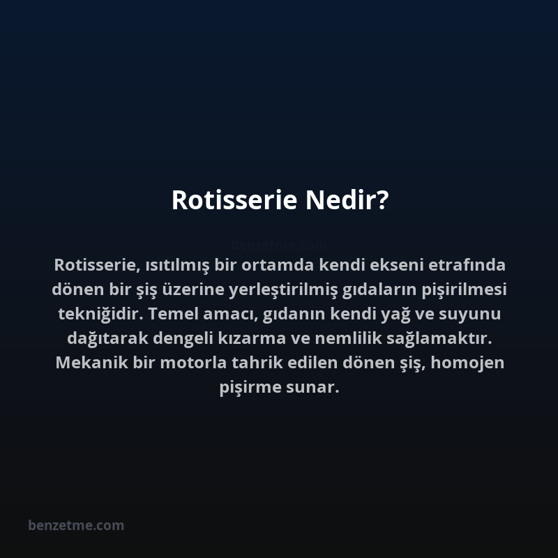 Rotisserie Nedir?