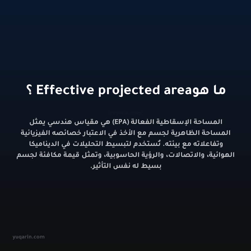 ما هو Effective projected area؟