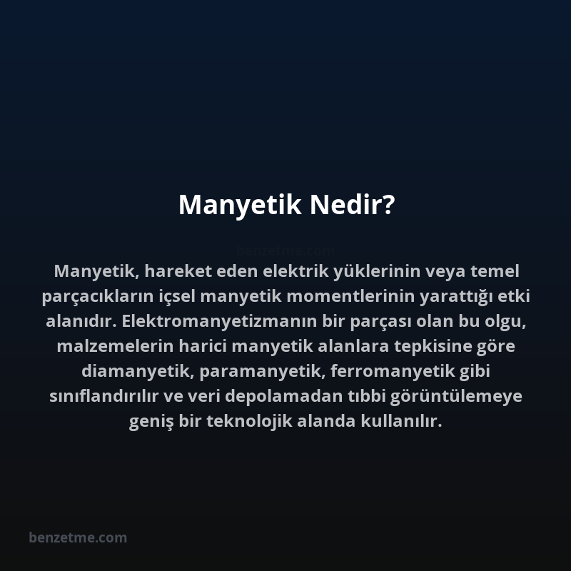 Manyetik Nedir?