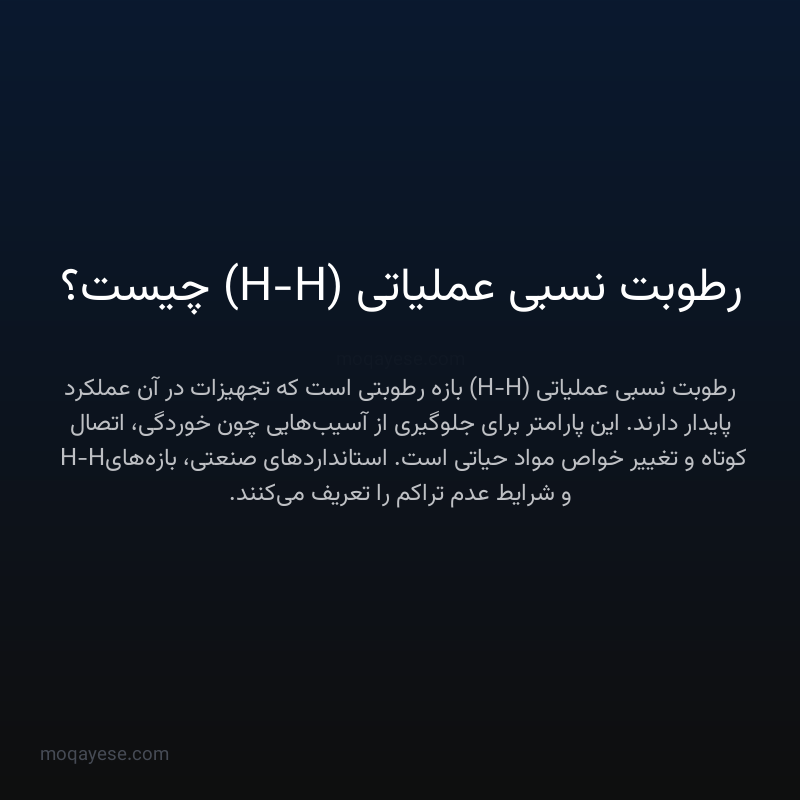 رطوبت نسبی عملیاتی (H-H) چیست؟