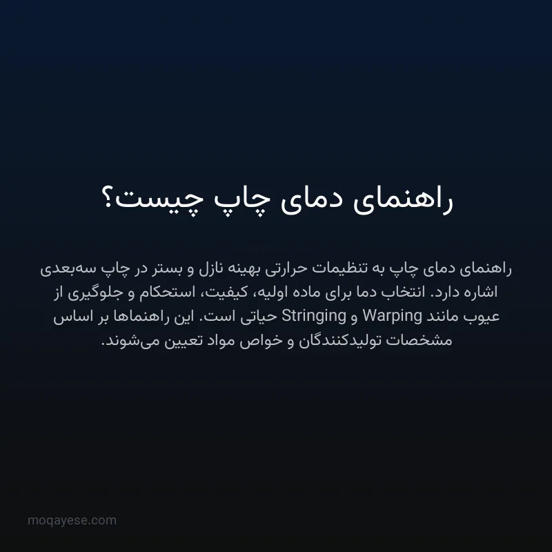 راهنمای دمای چاپ چیست؟